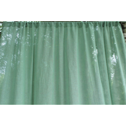 Firana lniana z tunelem