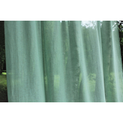 Firana lniana z tunelem