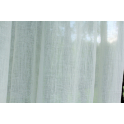 Firanka lniana na szelkach