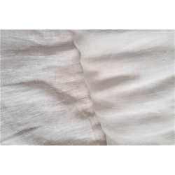 Tkanina 100% len ecru - stonewashed