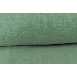 Tkanina lniana ciemna mięta