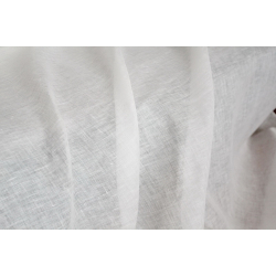 Firana z lnu ecru – naturalna, lekka tkanina lniana do wnętrz rustykalnych