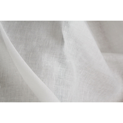 Naturalny len na firany – struktura tkaniny lnianej w kolorze ecru