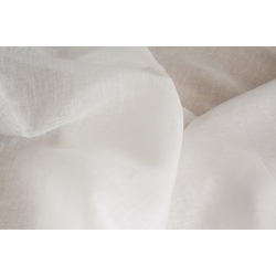 Lniana tkanina firankowa 150 cm szerokości – gotowa do farbowania